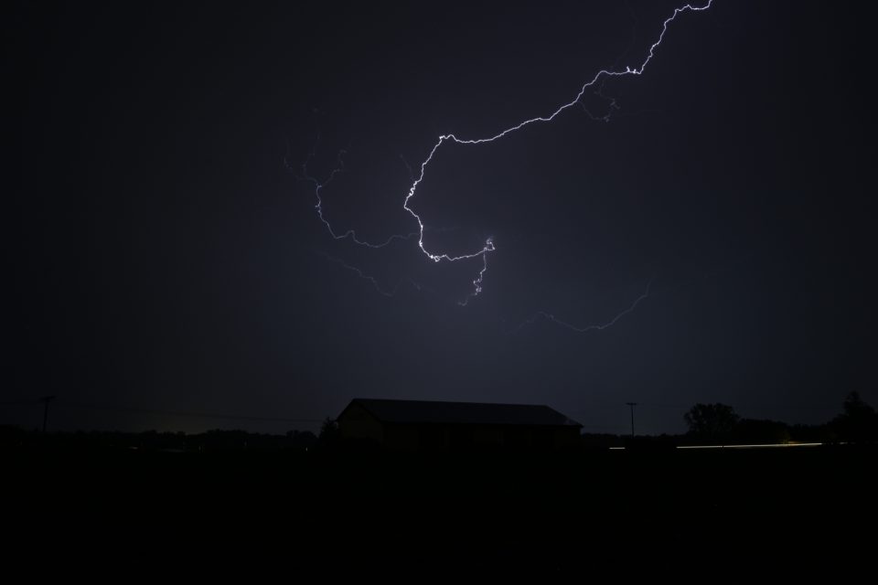 Blitzintensives Gewitter