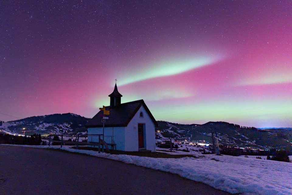 Polarlicht in Appenzell