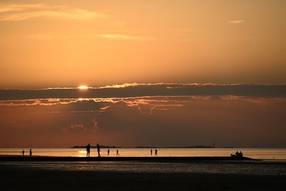 Sonnenuntergang über Neuwerk