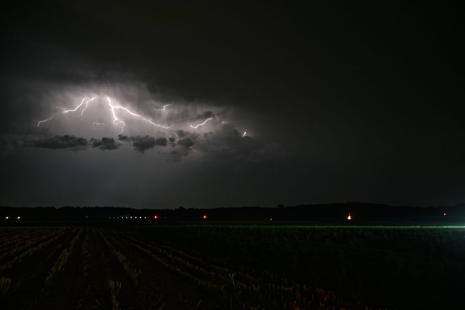 Blitzintensives Gewitter