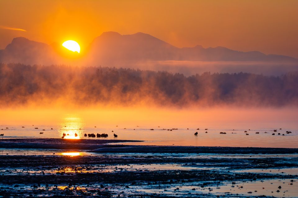 Sonnenaufgang am Chiemsee