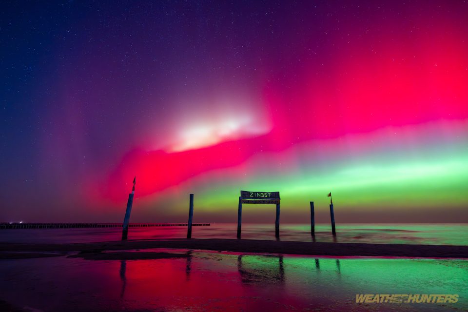 Polarlicht Zingster Strand