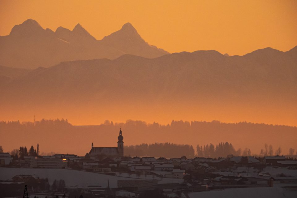 Sonnenuntergang Rohrbach/Berg