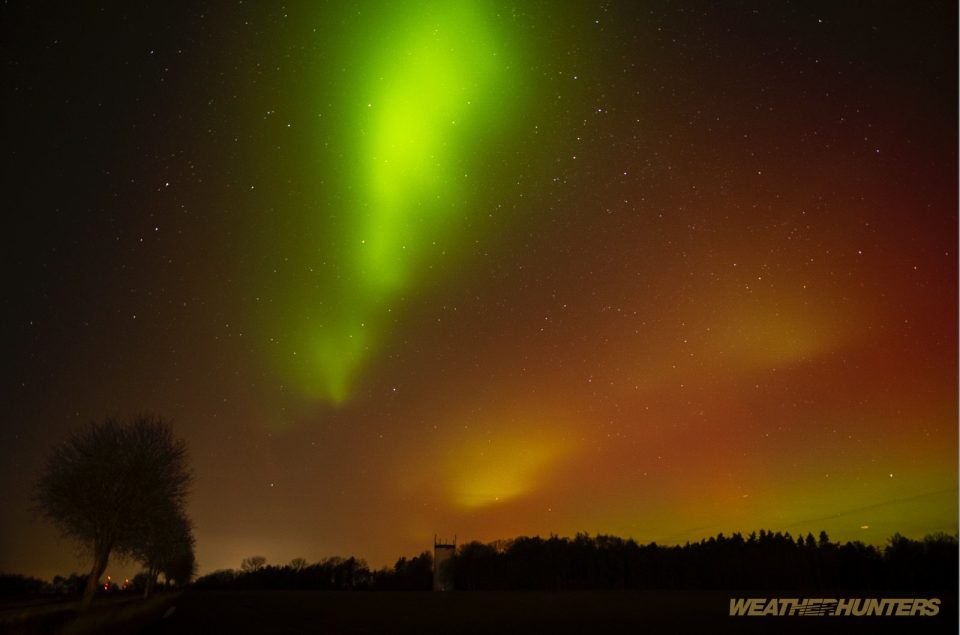 Polarlichter über Mittelfranken