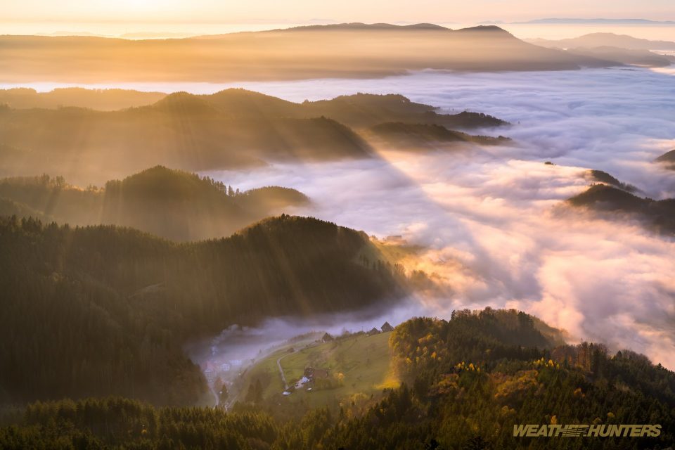 Hochnebel im Oberrheingraben