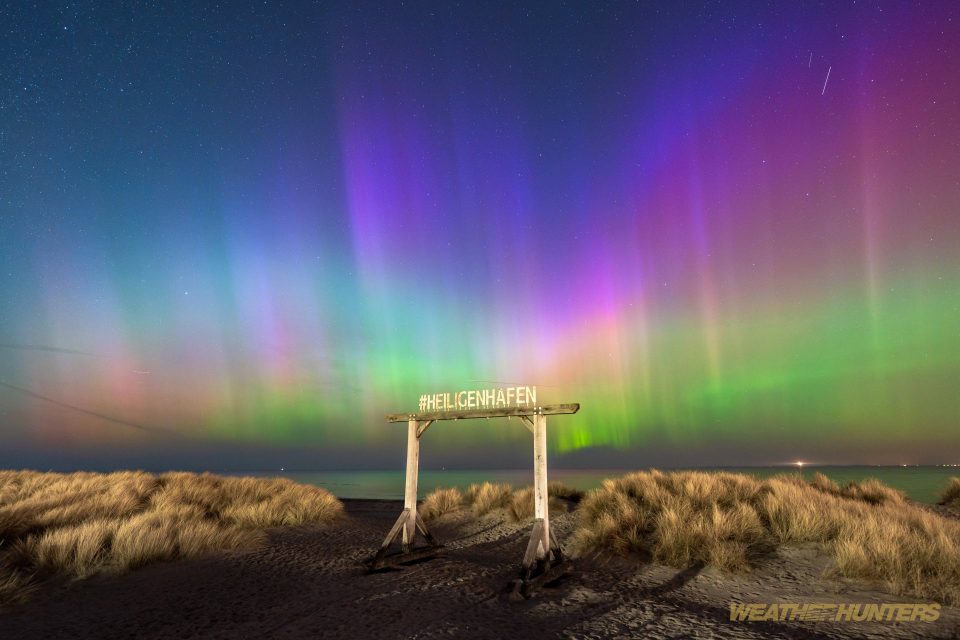 Polarlicht über Heiligenhafen