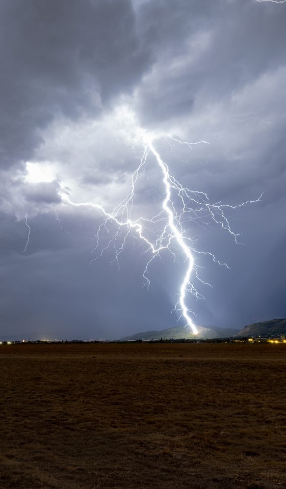 Blitzeinschlag in Winzendorf (Niederösterreich)