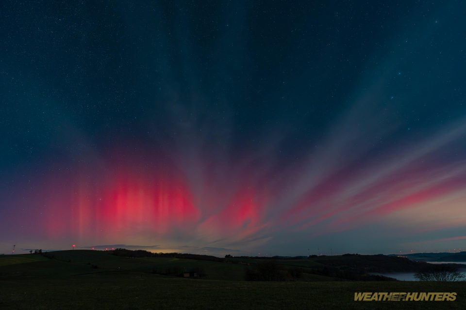 Polarlicht in der Pfalz
