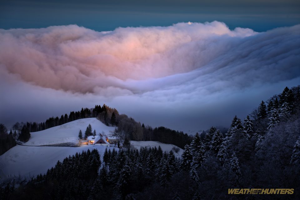 Nebelwelle im Jura