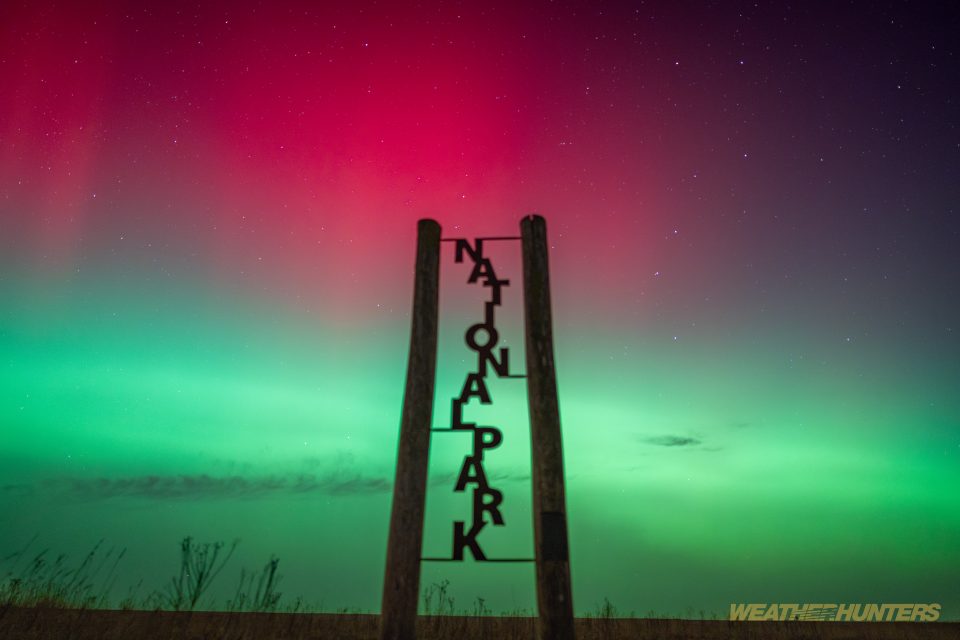 Polarlicht - Nationalpark Wattenmeer